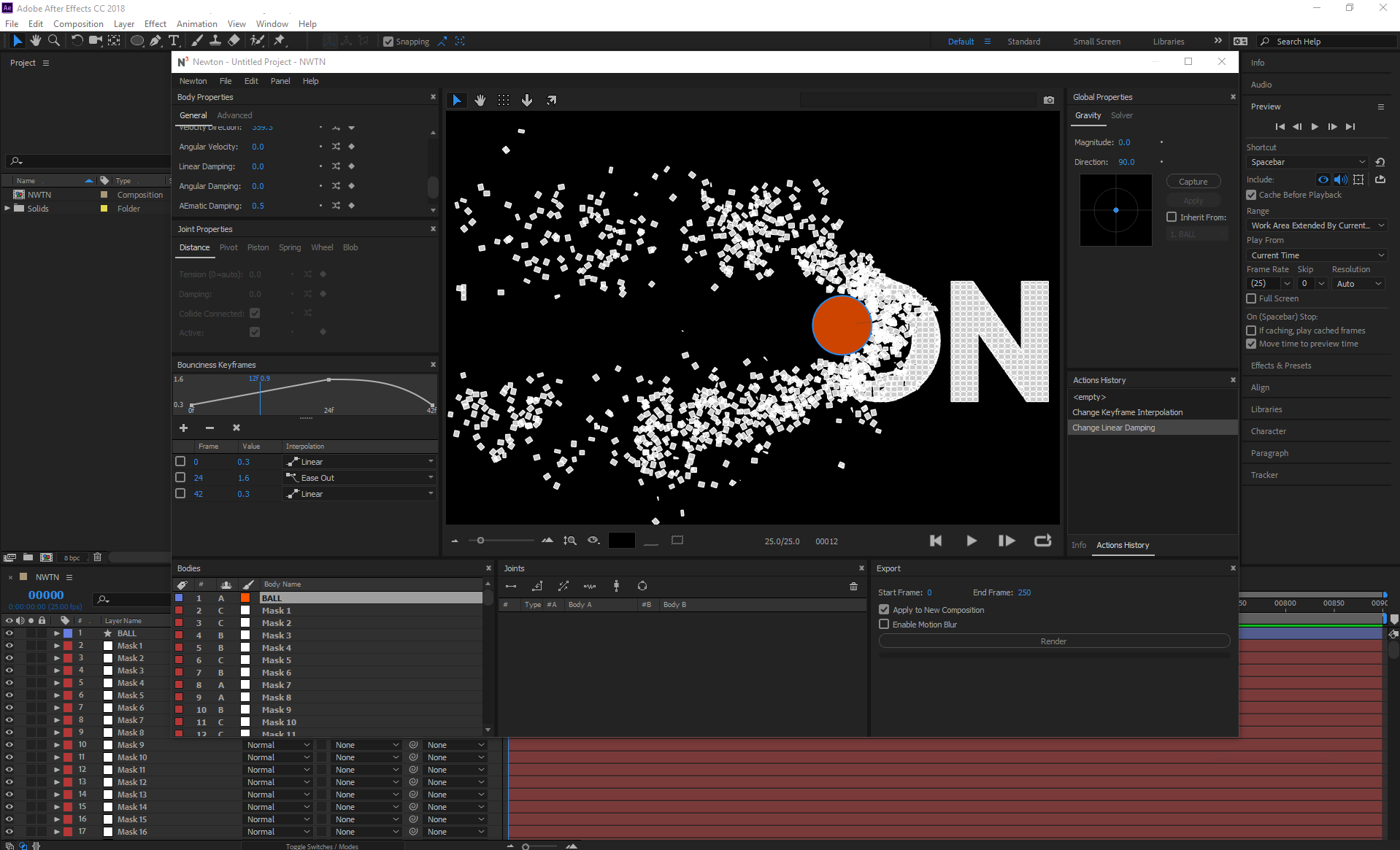 Как установить newton 3 after effects