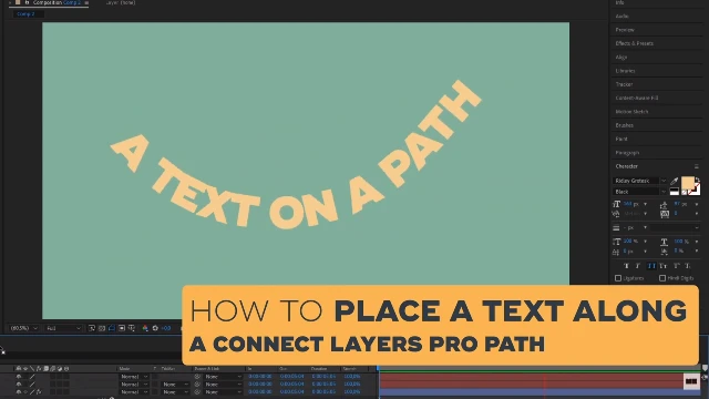 How to... place a text along a path using Connect Layers Pro